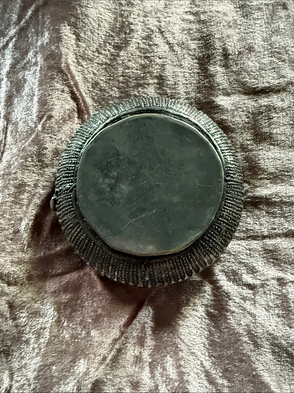 Vintage Bedouin bracelet/anklet made into into a dis/candle holder